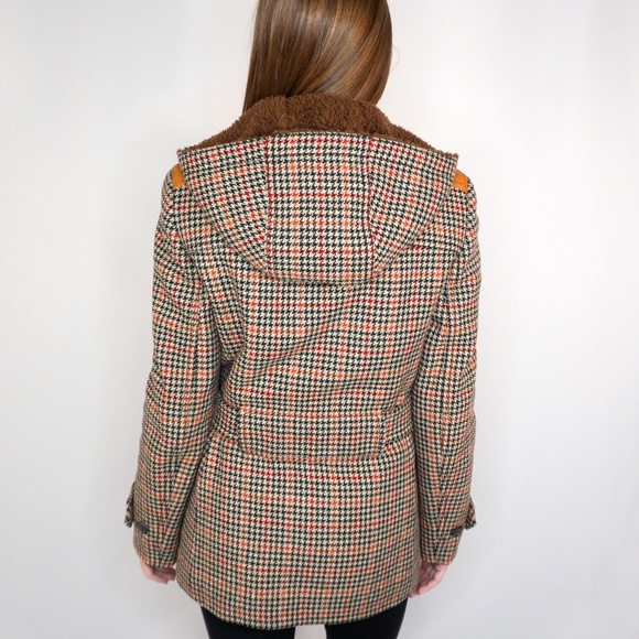 PRADA Houndstooth Wool Belted Winter Coat - Picture 3 of 8